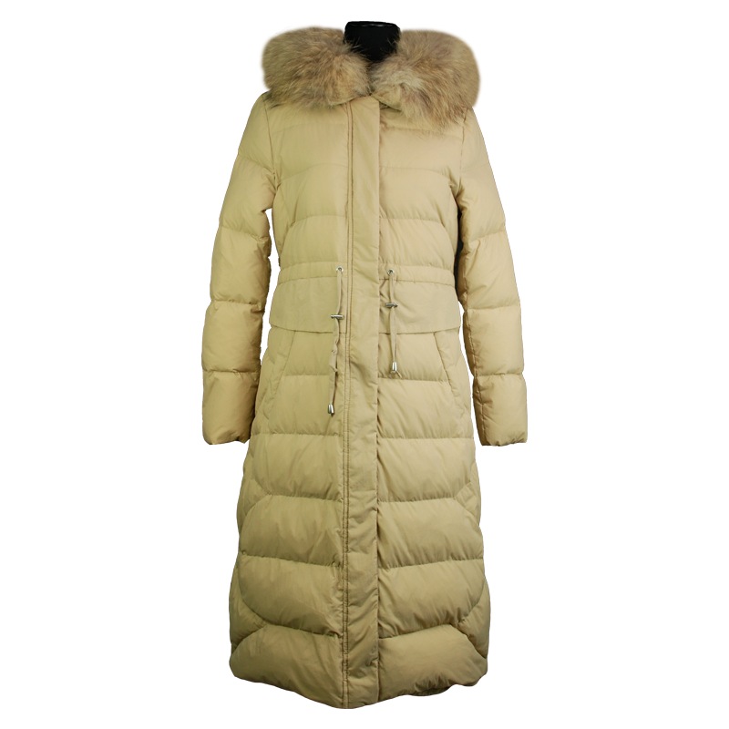 Heavy windproof warmest long women puffer jacket with hood best winter jacket womens for fall